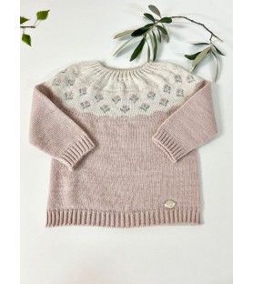 Jersey Punto Niña Plum