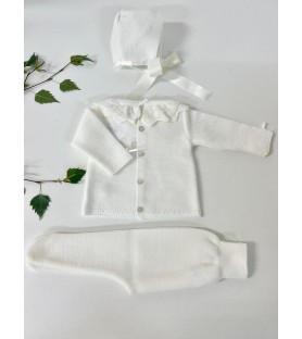 Conjunto 3 piezas Hueso