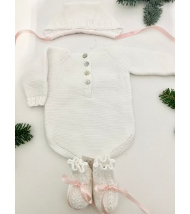 Conjunto lazo rosa