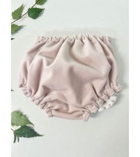 Cubre pañal de terciopelo rosa