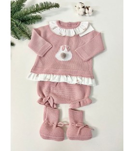 Conjunto Rosa Conejito