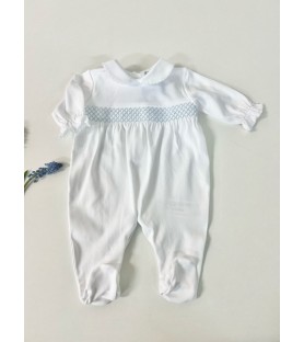 Pelele Smock Greca Blanco...