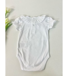 Body Cuello Smock Blanco