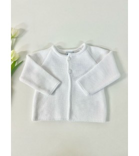 Chaqueta punto bobo blanco