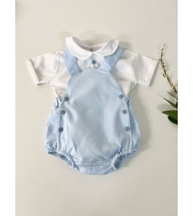 Conjunto dos piezas Celeste...