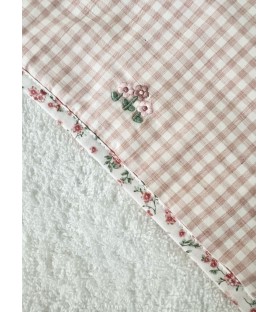 Capa de baño Blanca Rosa