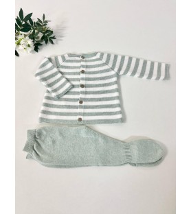 Conjunto Punto Rayas Capri...