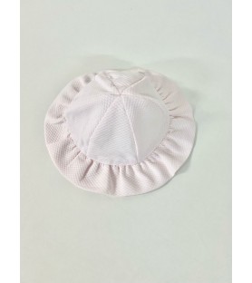 Gorrito Piqué Liso Lazo Rosa
