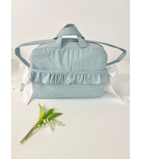 Bolso Maternal Vichy Verde...
