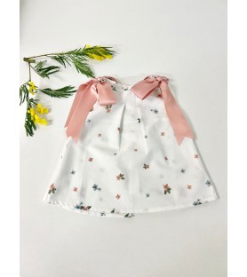 Vestido lazos nude Batista...