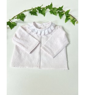 Camisa de Batista plumetis